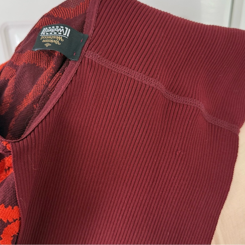 💎RARE VTG 90s Vivienne Westwood x Wolford Squiggles Stretch Top - S - Picture 16 of 16